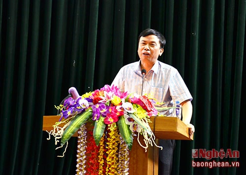 Cử tri Thanh Chương phát biểu ý kiến.