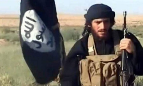 Abu Mohammad al-Adnani. Ảnh cắt từ video
