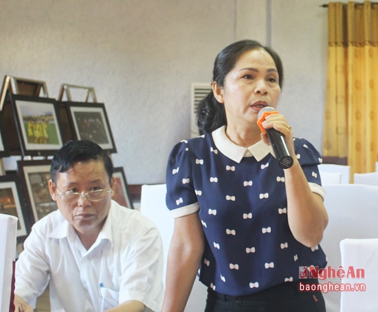 Đồng chí Hồ Thị Ngân - Phó Tổng Biên tập Báo Nghệ Ancần kiểm soát thông tin chặt chẽ hơn, tránh tình trạng thông tin tràn lan, đa chiều như hiện nay,