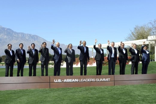 Lãnh đạo Mỹ và các nước ASEAN tại Hội nghị thượng đỉnh Sunnylands. Ảnh: Internet.