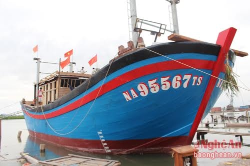 Hiện nay, rất ít ngư dân Quỳnh Lưu tiếp cận được nguồn vốn đóng tàu theo Nghị định 67.
