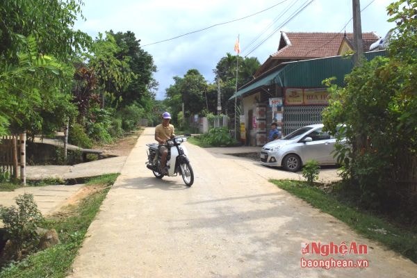 Một góc bản Liên Đình, xã Chi Khê (Con Cuông) hôm nay.