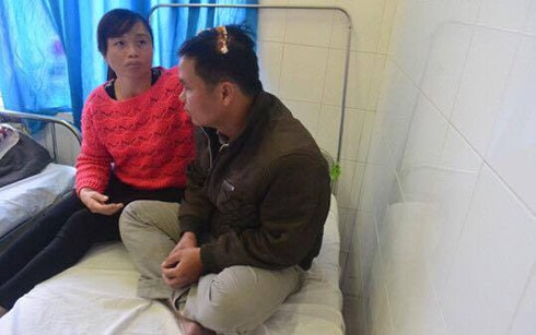 Anh Hiệp tại bệnh viện thuật lại sự việc 