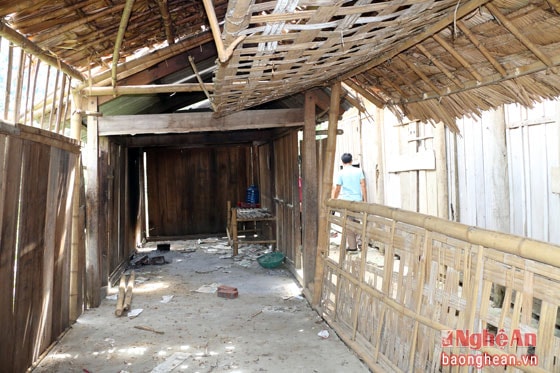 Khu nhà làm nơi nấu ăn của học sinh Trường THCS Lưu Kiền
