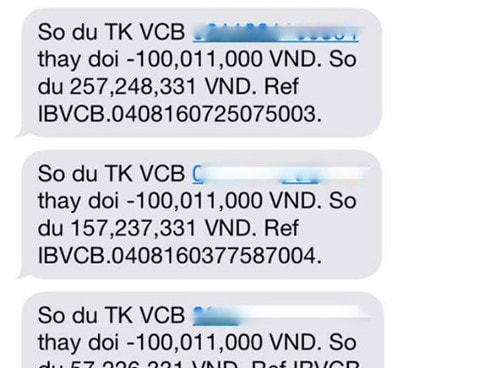  500 trieu dong cua khach hang bay khoi the ATM Vietcombank hinh anh 1