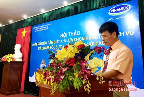 Ông Phạm Tuyên – Giám đốc Kinh Doanh miền Duyên Hải phát biểu tại buổi lễ
