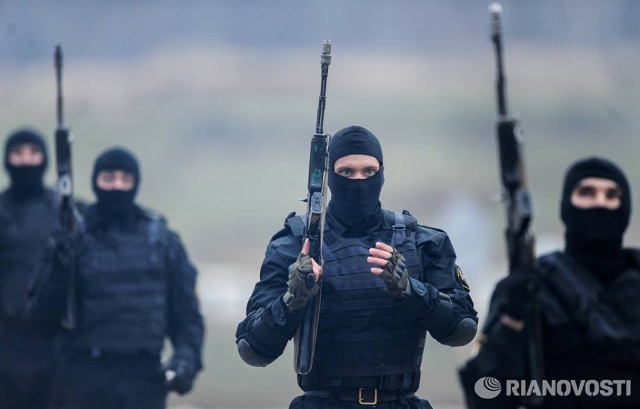 Đội đặc nhiệm thuộc Cơ quan An ninh LB Nga gần Sochi, Nga. Ảnh: Ria Novosti.