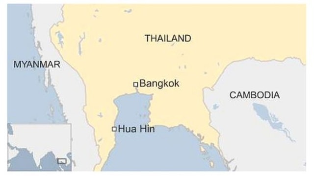  Khu nghỉ dưỡng Hua Hin, nơi xảy ra vụ đánh bom tối 11/8. Ảnh: BBC.