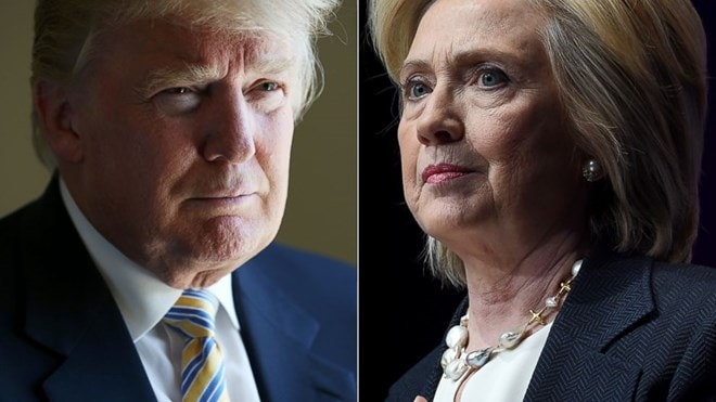 Cuộc đấu giữa 2 ứng viên Donald Trump và Hillary Clinton ngày càng gay cấn.