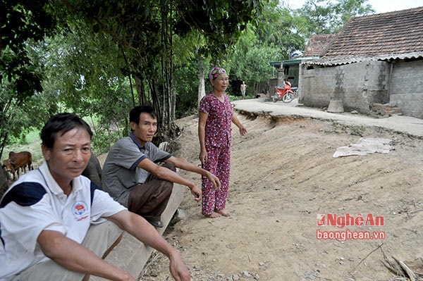 Người dân thôn Yên Hồng, xã Thanh Yên (Thanh Chương) 