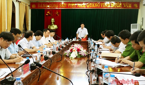 Toàn cảnh hội nghị giao ban.