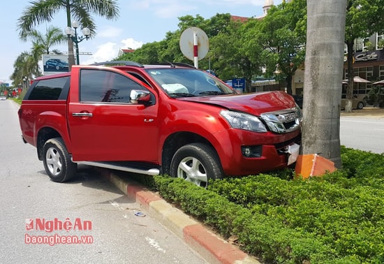 Hiện trường vụ tai nạn.