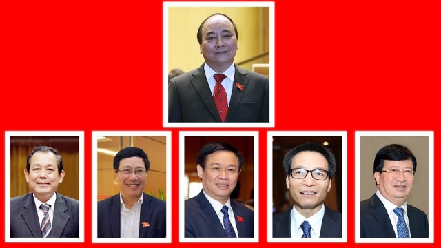 Thủ tướng và 5 Phó Thủ tướng.