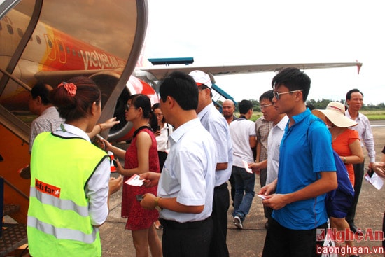 Sau 7 chuyến bay đường bay Vinh - Bangkok thu hút hơn 1.200 du khách. Ảnh tư liệu.