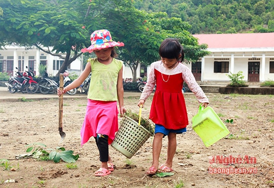 Nhiều em nhỏ đã tỏ ra