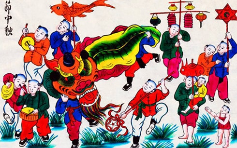 Tranh dân gian hàng Trống.