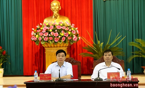 Chủ trì hội nghị tại điểm cầu Nghệ An.