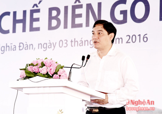 Bí thư Tỉnh ủy Nghệ An Nguyễn Đắc Vinh mong muốn nhà đầu tư tiếp tục đầu tư vào lĩnh vực cây giống góp phần tích cực tăng năng suất, chất lượng vùng nguyên liệu, nâng hiệu quả kinh tế trồng rừng.