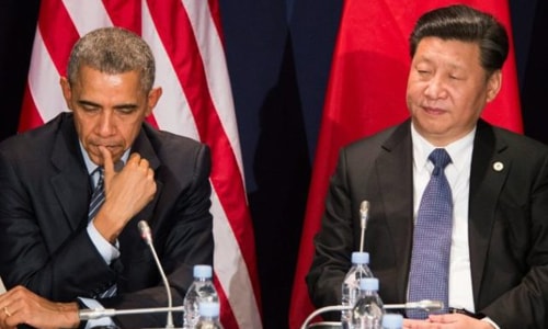 Tổng thống Obama và Chủ tịch Trung Quốc Tập Cận Bình. Ảnh: Breitbart