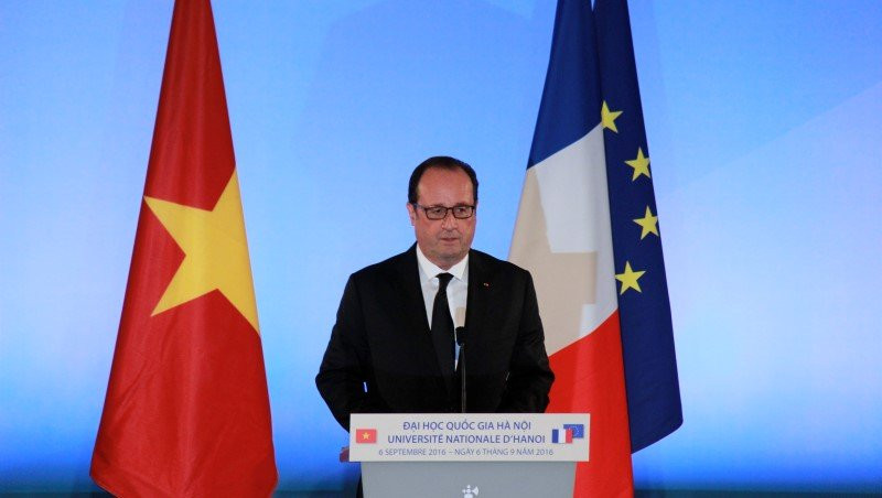 Tổng thống Pháp thăm Việt Nam, Tổng thống Pháp đến Việt Nam, Fancois Hollande