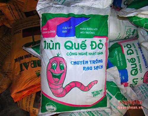 Red earthworm, a multi-functional kind of materials for soil improvement and nutrients supply is also available.