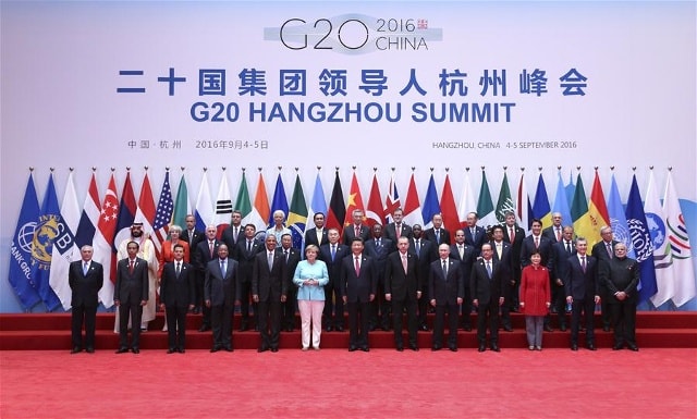 Ông Putin đã thể hiện vị thế mới của nước Nga tại Hàng Châu. Ảnh: Xinhua.