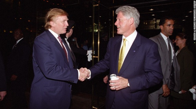 Ông Trump và Clinton đã từng có mối quan hệ rất tốt đẹp trong quá khứ. Ảnh: CNN