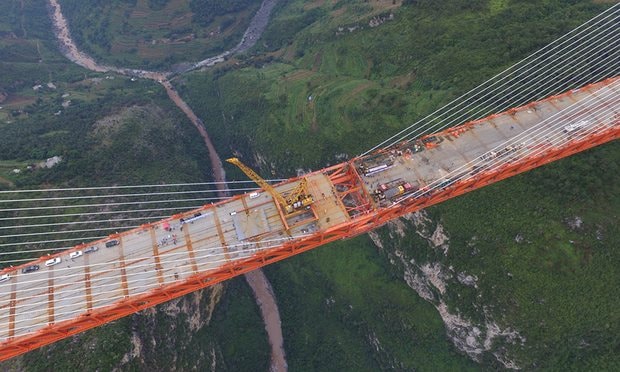  Sở Giao thông vận tải tỉnh Quý Châu cho biết thêm 2 đầu cầu đã được nối vào nhau vào hôm 10/9.