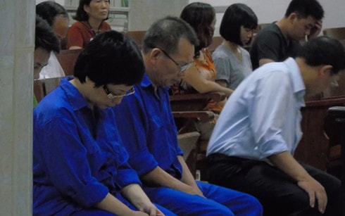 Bà Châu Thị Thu Nga tại phiên tòa xét xử Nguyễn Văn Tuẫn