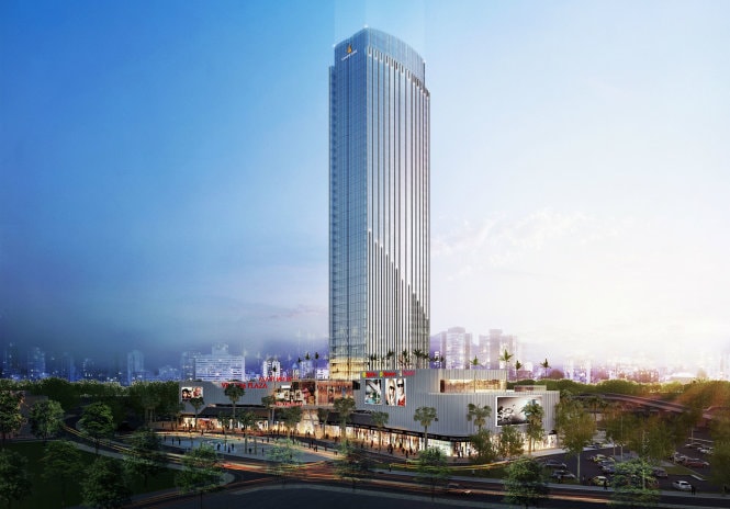 Mô hình tòa tháp 45 tầng sau khi hoàn thiện
