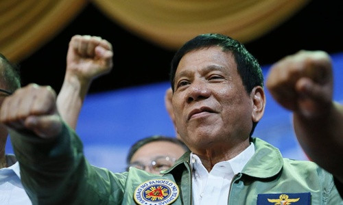 Tổng thống Philippines Rodrigo Duterte. Ảnh: AP