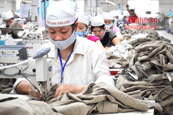 Mặt hàng dệt may có kim ngạch xuất khẩu cao tốp đầu của tỉnh Nghệ An trong 8 tháng đầu năm.
