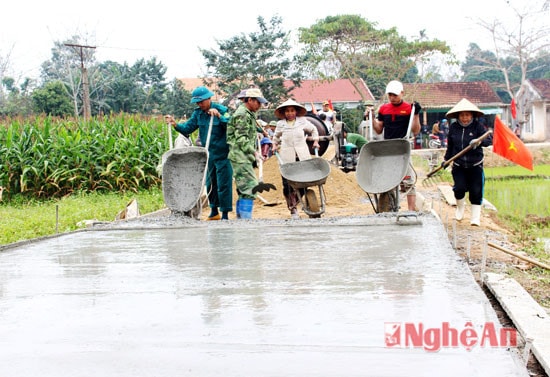 Phòng trào thi đua xây dựng nông thôn mới được phát động sâu rộng và hiệu quả ở huyện Nghĩa Đàn