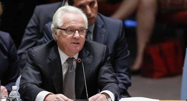 Đại sứ Nga tại Liên hợp quốc Vitaliy Churkin kêu gọi Tổng thống sắp tới của nước Mỹ phê chuẩn Hiệp ước cấm thử vũ khí hạt nhân toàn diện (CTBT). Ảnh: AFP.