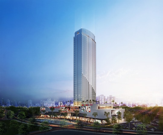 Mô hình toà tháp cao nhất vùng duyên hải Bắc Bộ.