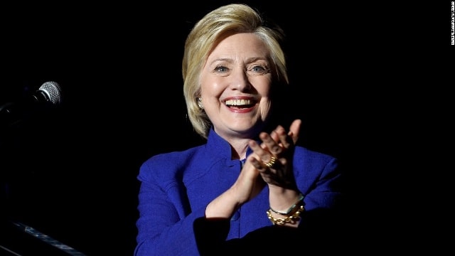 Hillary Clinton luôn tỏ ra thoải mái và bình tĩnh.