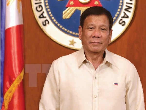 Tổng thống nước Cộng hòa Philippines Rodrigo Roa Duterte. (Nguồn: TTXVN)