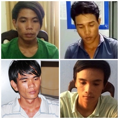 Các đối tượng tại cơ quan công an