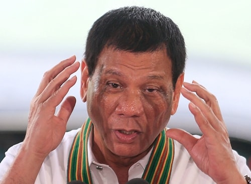 Tổng thống Philippines Rodrigo Duterte. Ảnh: Reuters.