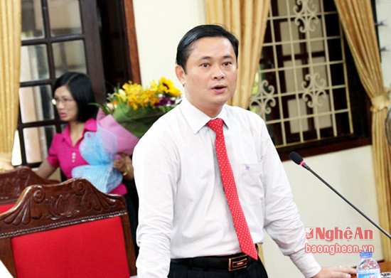 Đồng chí Thái Thanh Quý phát biểu nhận nhiệm vụ