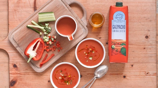 Gazpacho - súp lạnh Tây Ban Nha. (Nguồn: CNN)