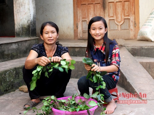 Hàng ngày, Phương thường giúp mẹ làm nội trợ