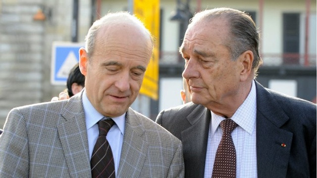 Cựu Tổng thống Jacques Chirac, tiền bối của Juppé sẽ hậu thuẫn ông trong chiến dịch tranh cử sắp tới. Ảnh: france24.