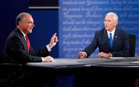 Ngày 4/10, 2 ứng cử viên là ông Tim Kaine đảng Dân chủ và Mike Pence đảng Cộng hòa tận dụng từng phút một để “bám đuổi nhau sát nút” trong cuộc tranh luận đầu tiên giữa 2 ứng viên Phó Tổng thống Mỹ. Dù cuộc tranh luận giữa hai ứng viên Phó Tổng thống diễn ra nảy lửa hơn so với dự đoán, vào đúng giai đoạn gay cấn nhất trong chặng đua cuối cùng vào Nhà Trắng, song các nhà phân tích cho rằng nó khó có thể tác động tới cục diện của “trận chung kết” sẽ diễn ra vào ngày 8/11 tới đây.