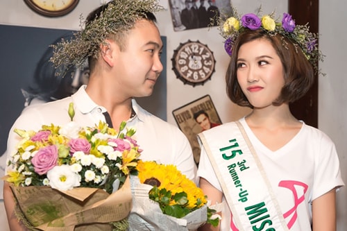 Người đẹp công hai chuyện tình với bạn trai Việt kiều vào đầu tháng 9.