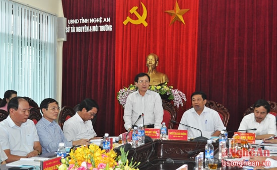 Đồng chí Đinh Viết Hồng - Phó Chủ tịch UBND tỉnh làm rõ các vấn đề đại biểu quan tâm liên quan đến các dự án có sử dụng đất trồng lúa, dự án ven biển, vùng biên giới