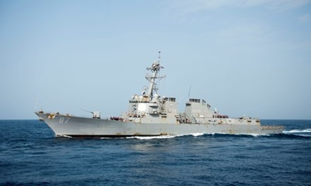 Tàu USS Manson. Ảnh: US Navy