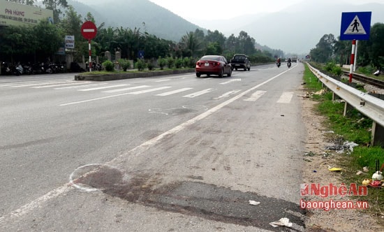 Hiện trường nơi xảy ra vụ tai nạn