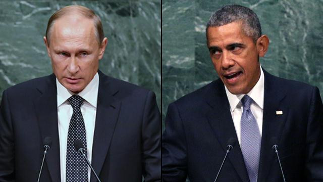 Tổng thống Nga Putin và Tổng thống Mỹ Obama. Ảnh: Internet. 