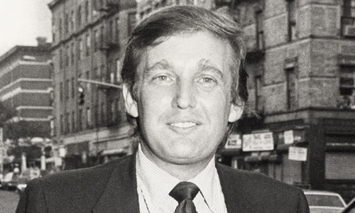 Ông Donald Trump thời trẻ. Ảnh: Ozy